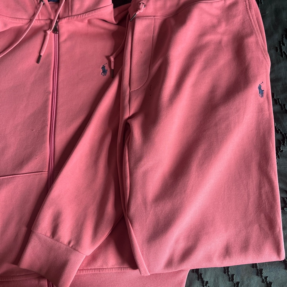 Pink Hoodie with Embroidered Logo